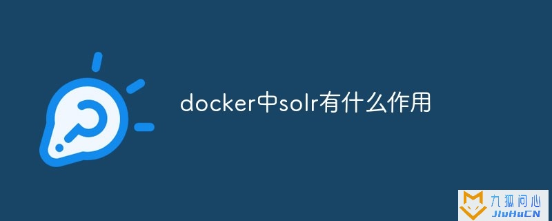 docker中solr有什么作用