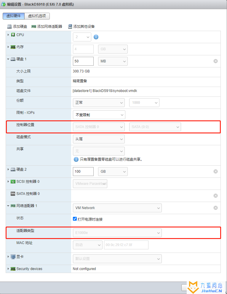 esxi 7.0安装黑群晖DS918+7.0的方法插图1